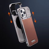 Armor King Aluminum + Leather Heat Dissipation Aromatherapy Protective Cover Case
