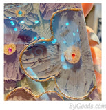 Classy Colorful Flowers Floral Painting Case With Built-in Glitter Lens Protector