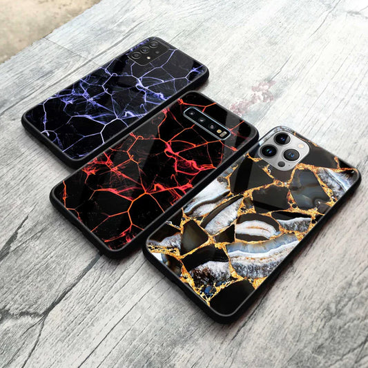 Black Marble Trending Designs Premium Glass Case All Models