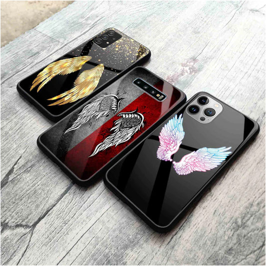 Angel Wings Trending Designs Premium Glass Case All Models