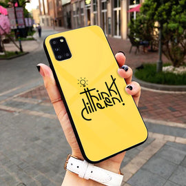 Yellow Background Quotes Series Premium Glass Phone Case All Models