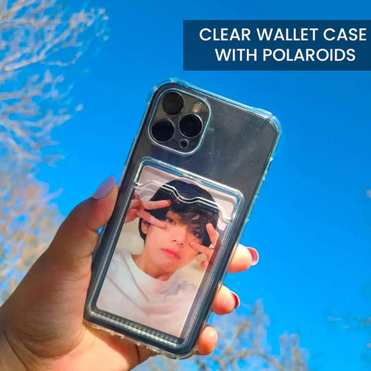 Clear Case with Polaroids