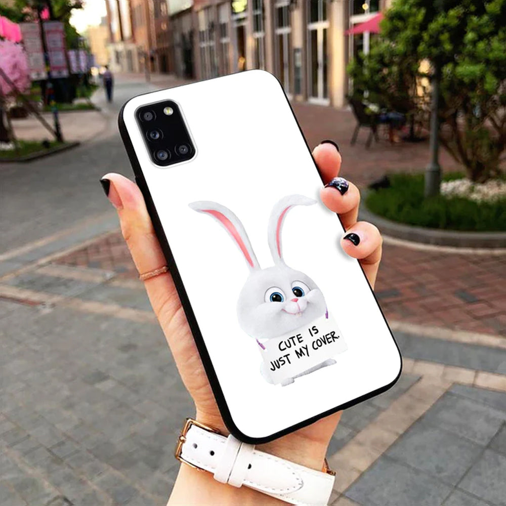 Cute Rabbit Design - HQ Ultra Shine Premium Glass Phone Case All Models