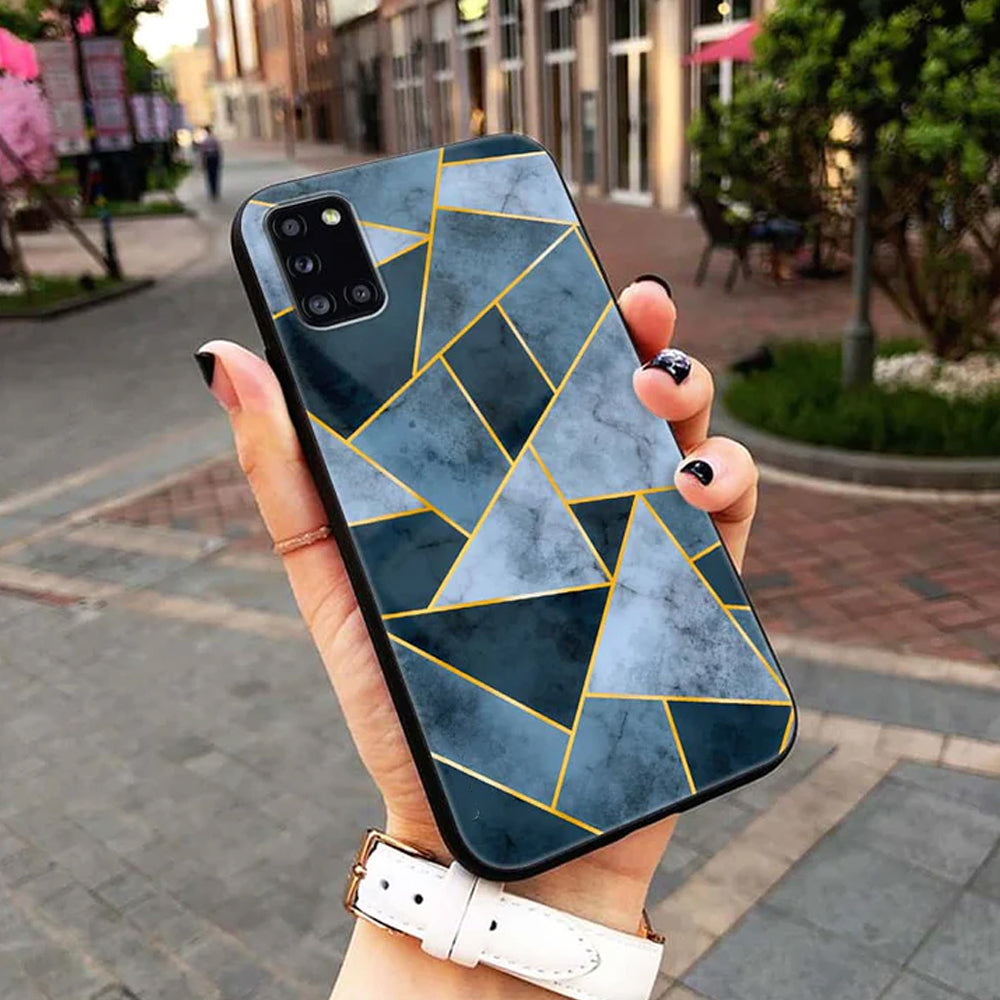 Geometric Marble Premium Glass Phone Case All Models