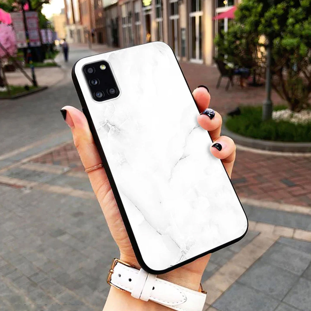 White Marble Trending Designs Premium Glass Case All Models