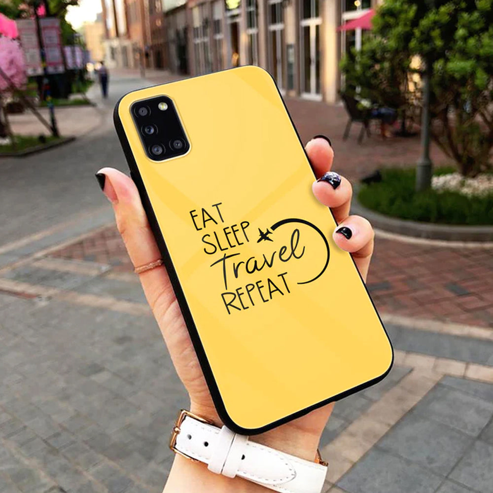 Yellow Background Quotes Series Premium Glass Phone Case All Models