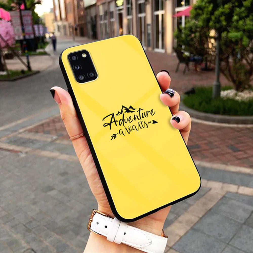 Yellow Background Quotes Series Premium Glass Phone Case All Models