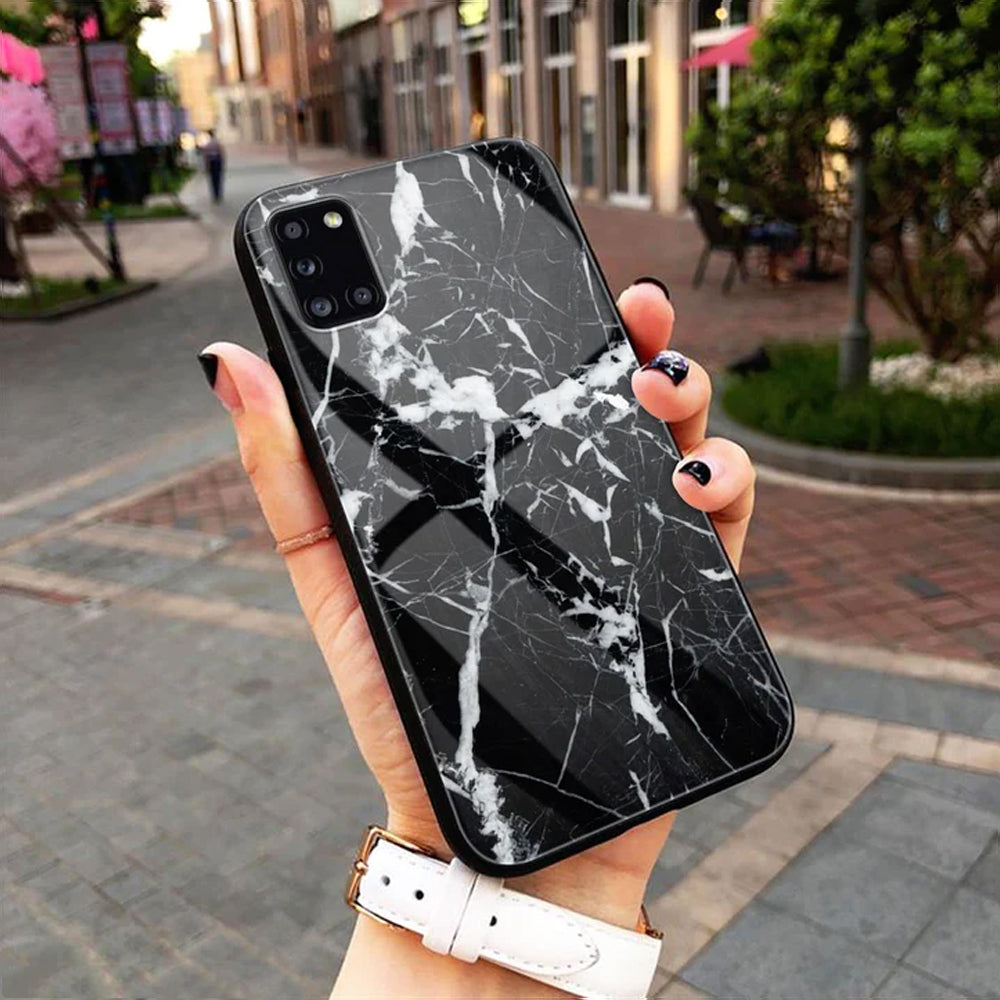 Black Marble Trending Designs Premium Glass Case All Models