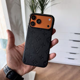 Branded Leather L-V iPhone case