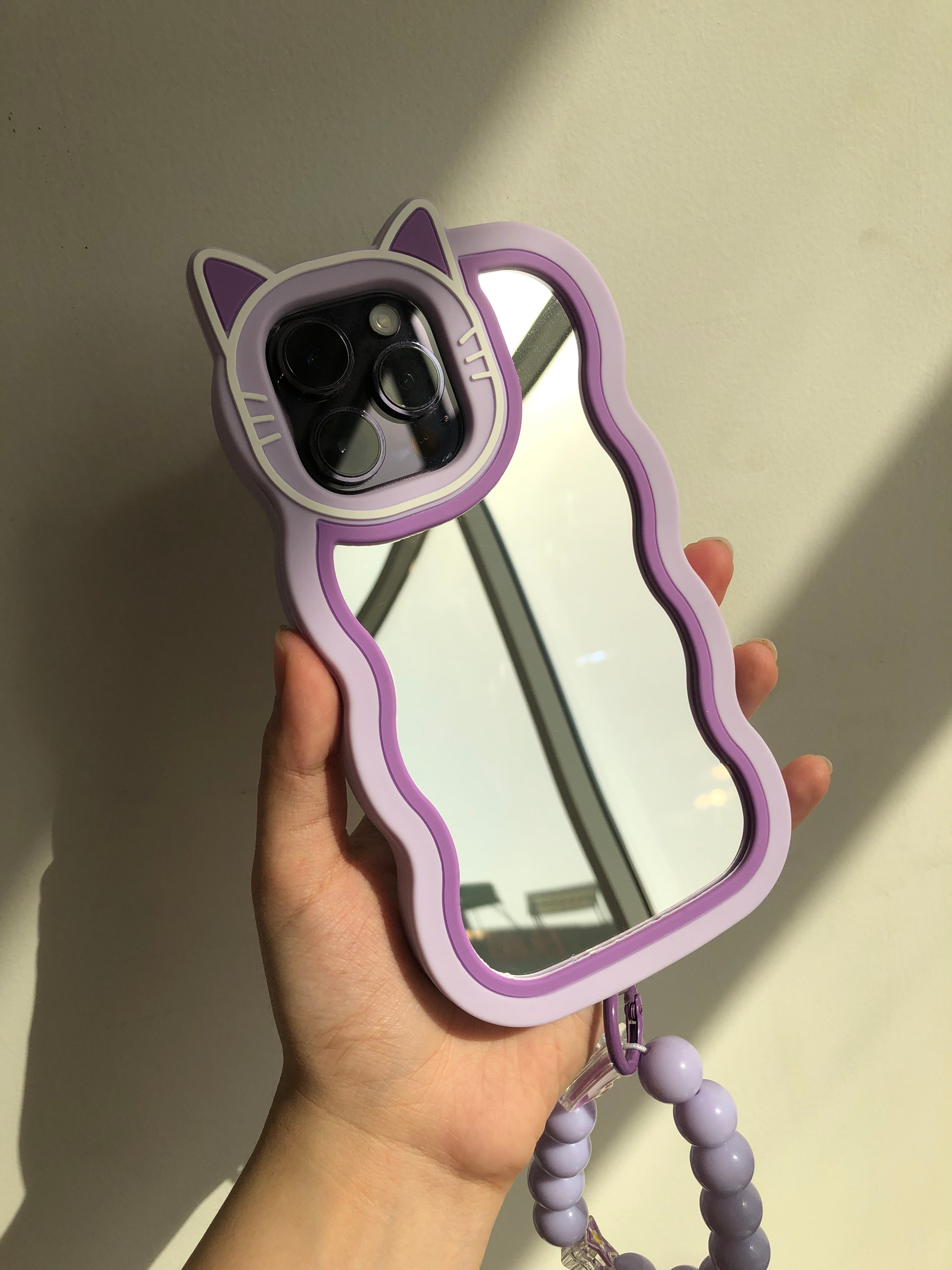 Purple Kitty - Mirror Case