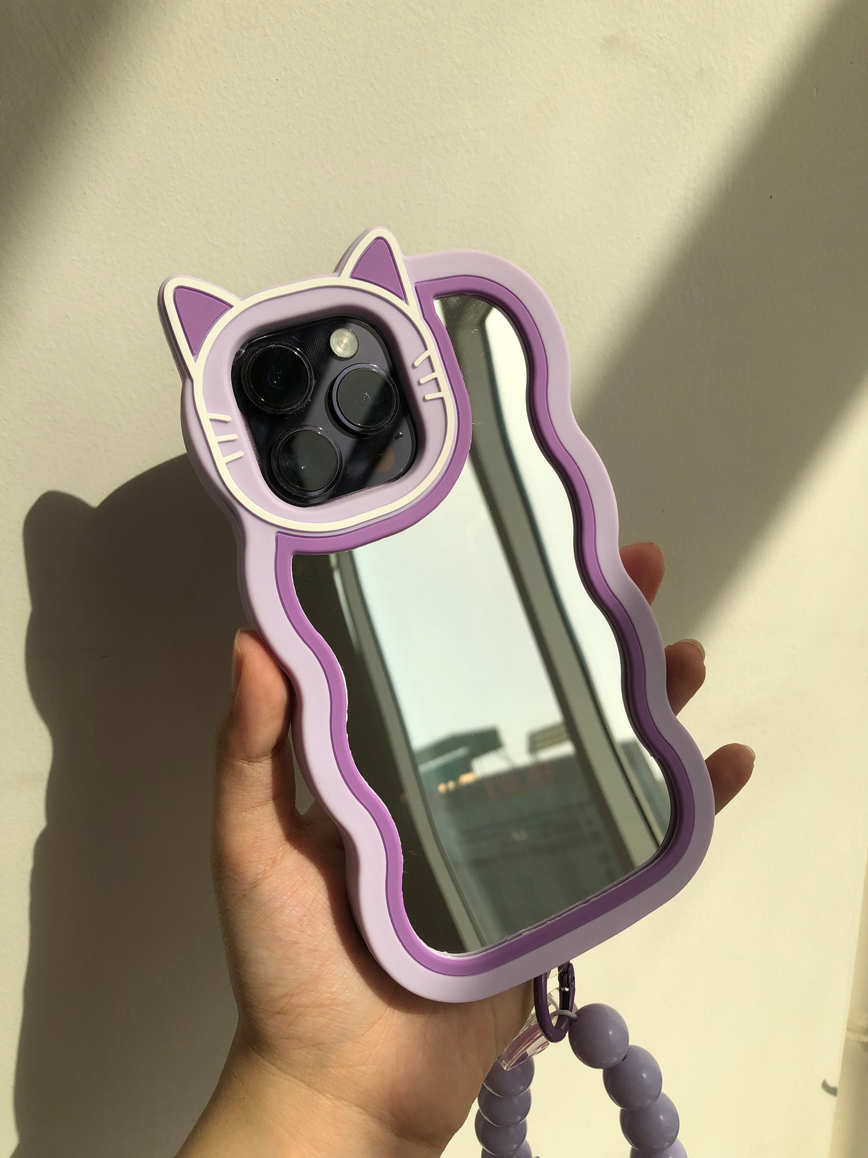 Purple Kitty - Mirror Case