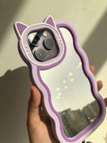 Purple Kitty - Mirror Case