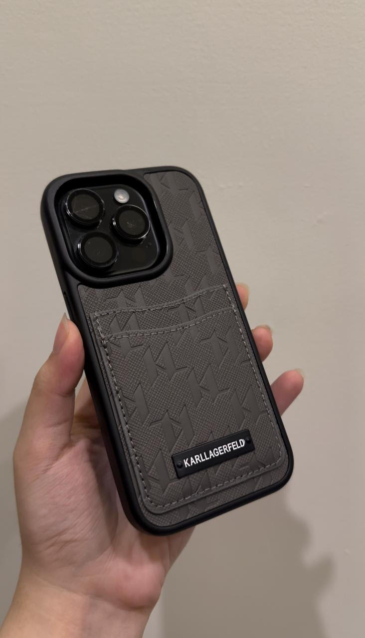 Karl Lagerfeld monogram with integrated card holder