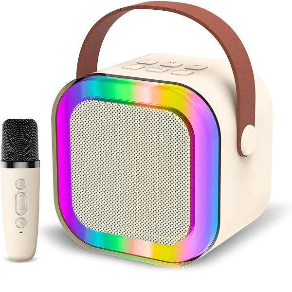 Mini Bluetooth Speaker and Mic with LED Lights