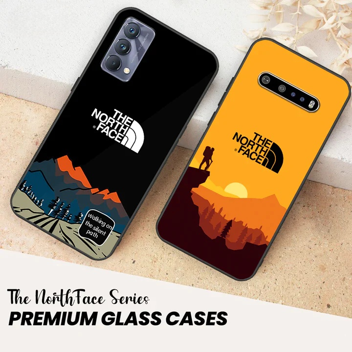 The North Face Series - HQ Ultra Shine Premium Glass Phone Case All Models