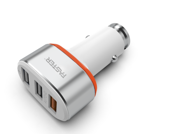 FASTER FCC-IQ4 Turbo 6.4A & Qualcomm Quick Charge 3.0A Car Charger