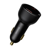 Baseus Superme Digital Display Car Charger Black