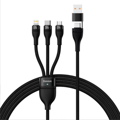 Baseus Flash Series Ⅱ Charging Cable U+C to M+L+C